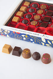 Gift box of 25 chocolate bonbons