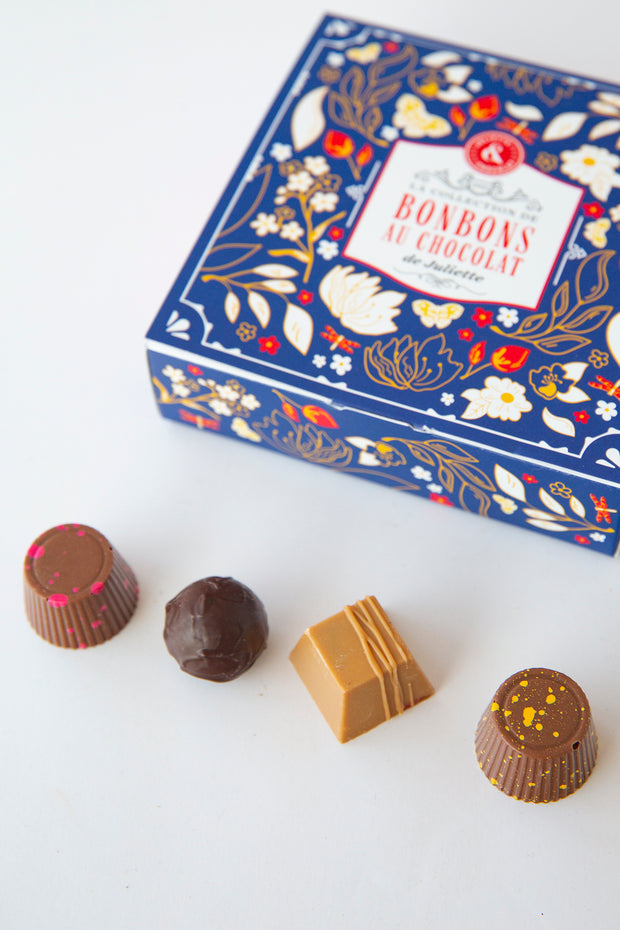 Gift box of 4 chocolate bonbons