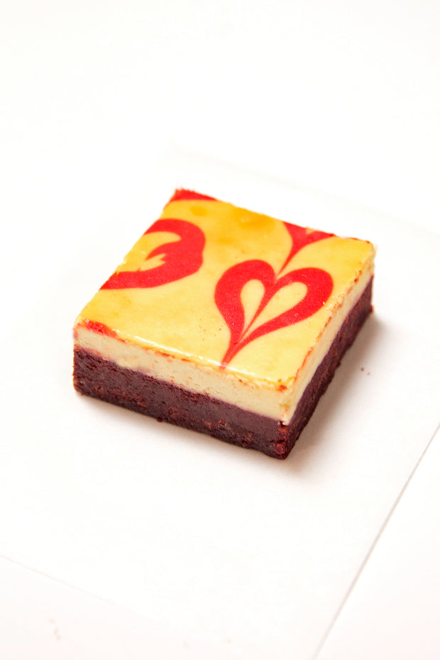 La boite de 6 brownies Red Velvet