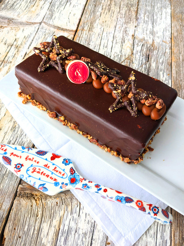 La Bûche Chocolat et Caramel-Pacanes (pour 8-10 convives)