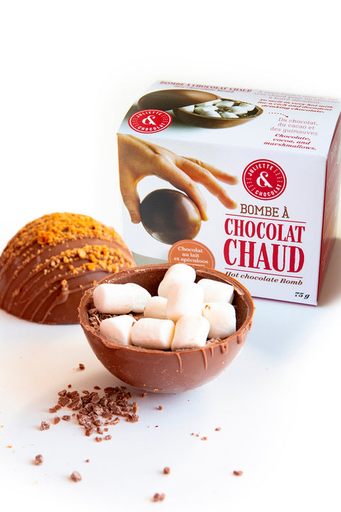 Hot chocolate BOMB! – spéculoos flavor – Juliette & Chocolat